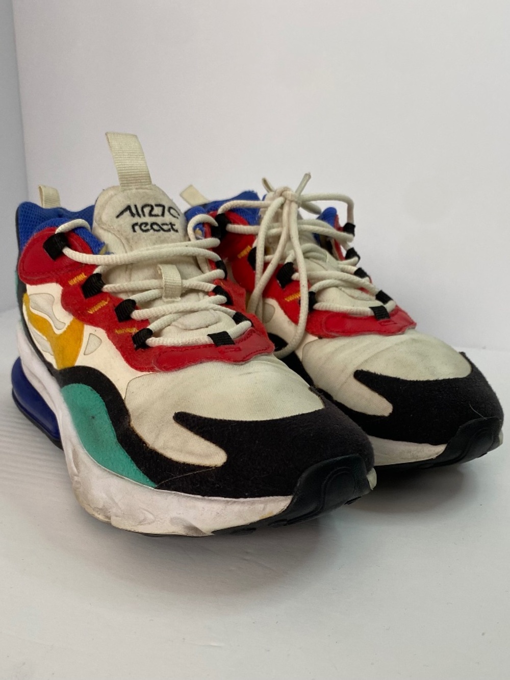Nike Boys Size 6Y Air Max 270 React Bauhaus 2019 Womens 7.5 Running Shoes EUC